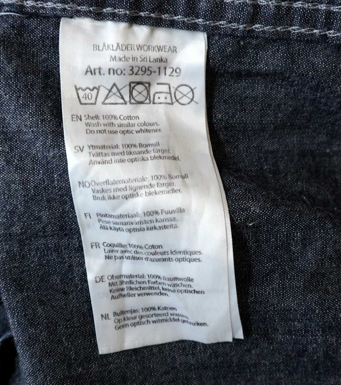 Blaklader jeansowa koszula robocza L