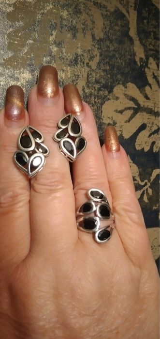 Набір срібло з каблучкою 18,5