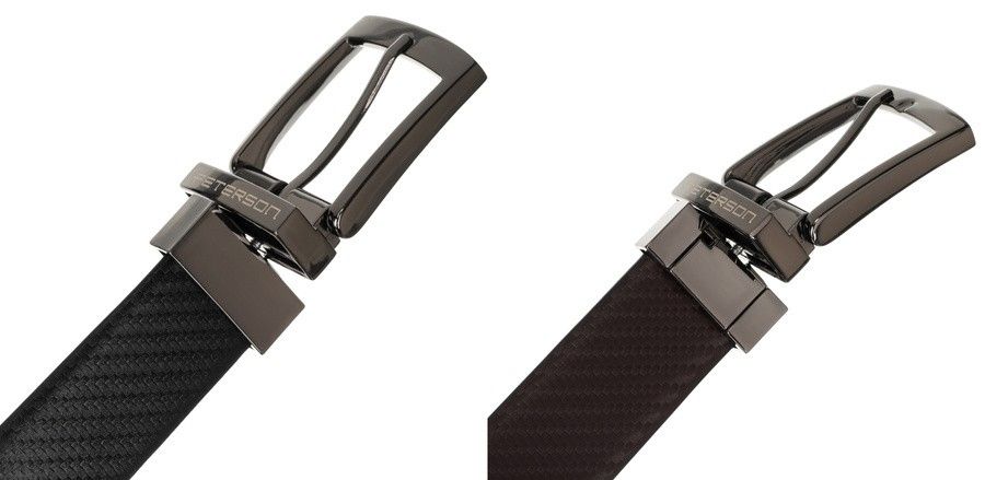 dwustronny pasek męski z obrotową klamrą - peterson 115