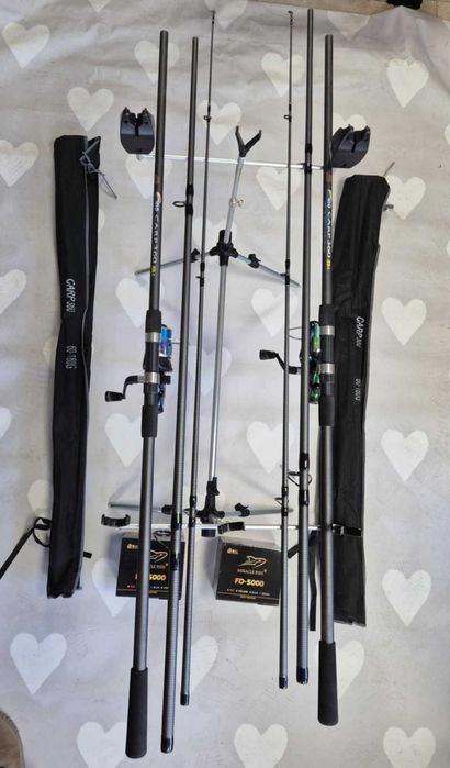 2 budżetowe zestawy karpiowe 360 cm - 350 zł