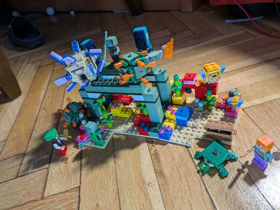 Powiększony zestaw LEGO podwodny Minecraft