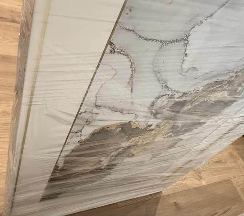 Dois quadros com pintura abstrata JLau