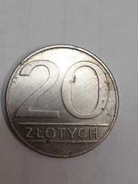 20 złotych prl 1988 r. 1990r.