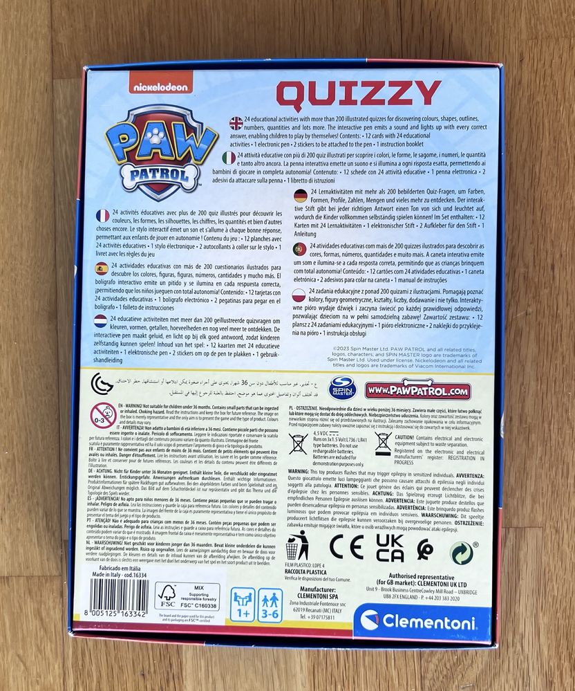 Quizzy da Patrulha Pata Clementoni