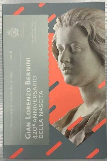 San Marino - 2 Euros 2018 "Bernini" - Moeda Comemorativa Rara!