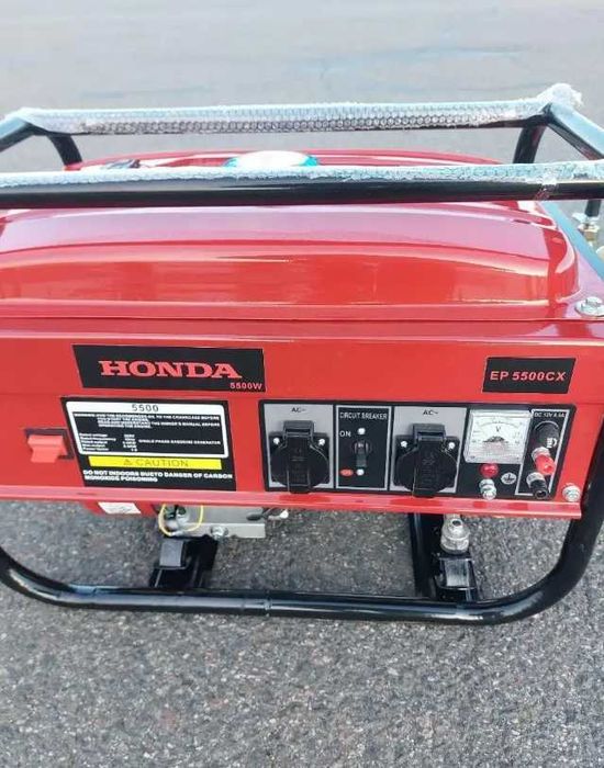 Генератор бензиновий 5.5 ква на газу бензогенератор газ бензин