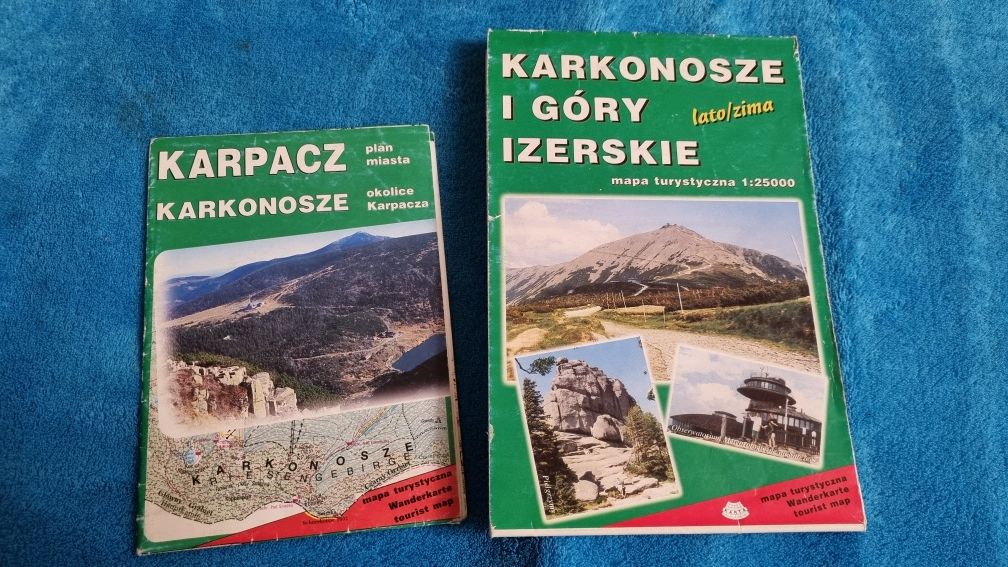 Mapy Karkonosze i Góry Izerskie i Karpacz