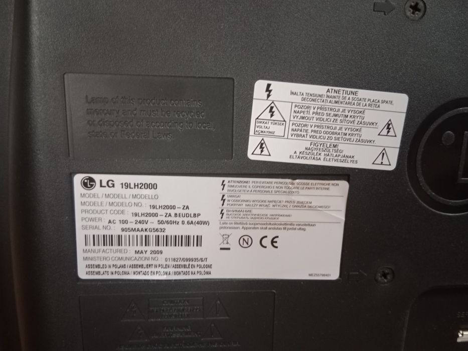 Sprzedam monitor LG. 19 cali.
