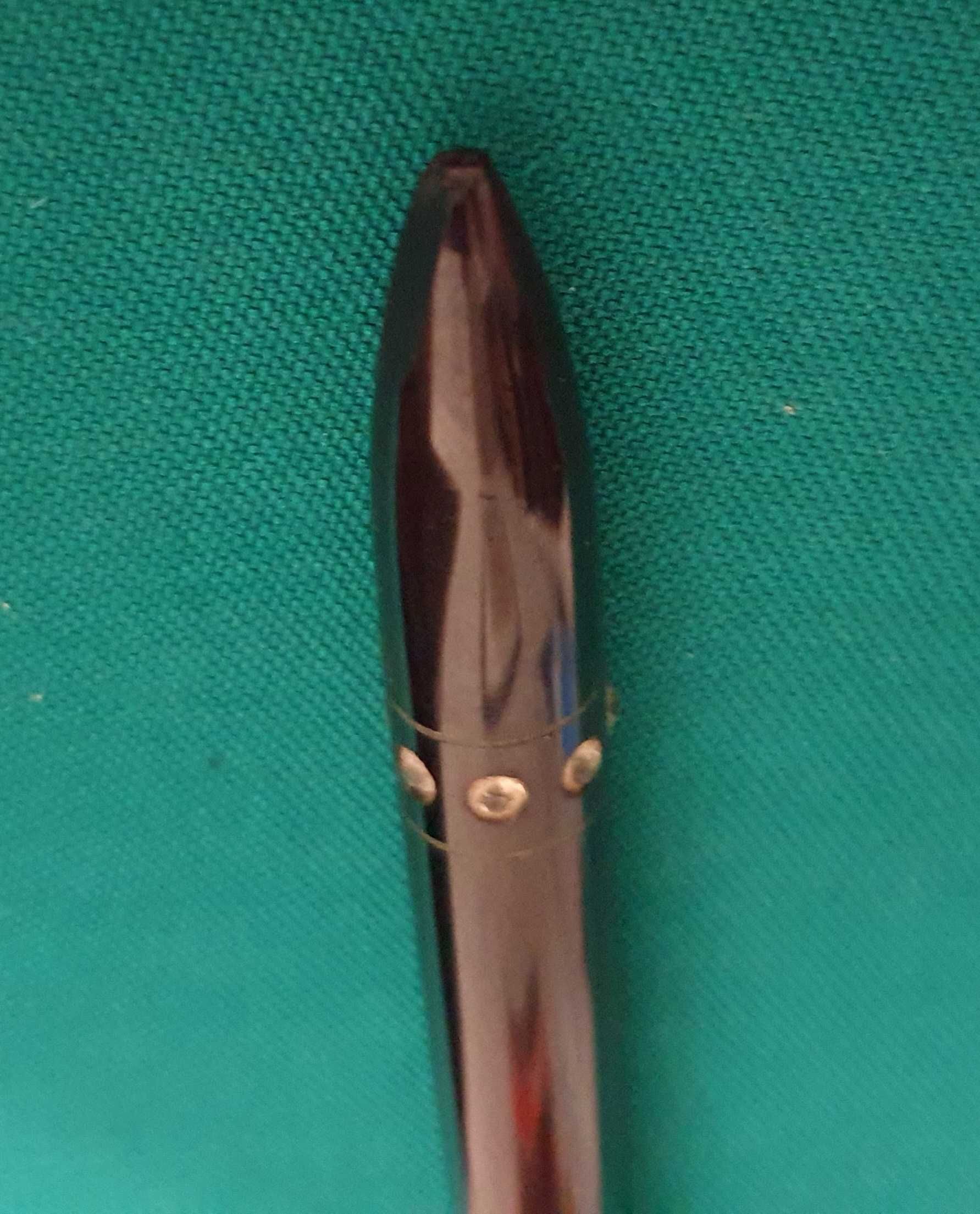 Caneta de Pena em Laca com 7 Safiras, muito antiga - séc. XIX