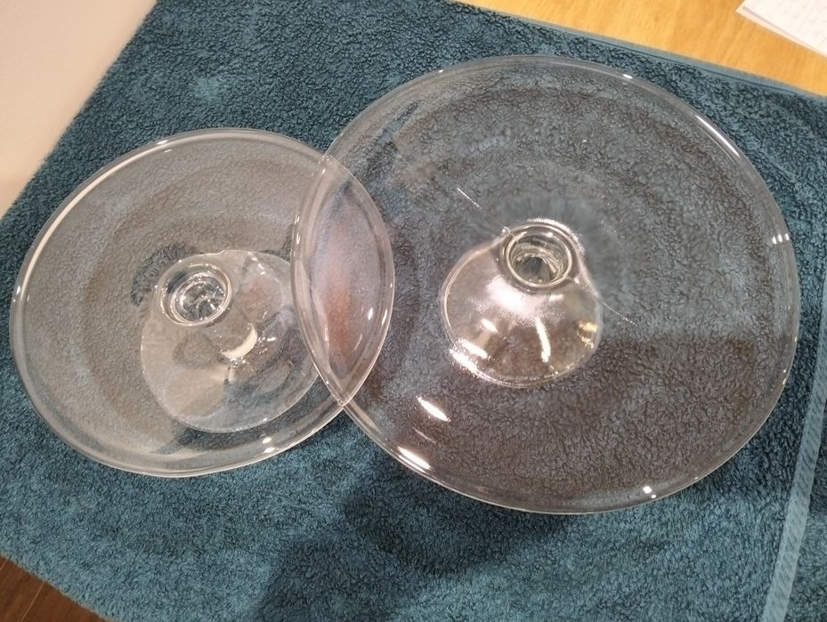 Patera szklana patery 2 sztuki