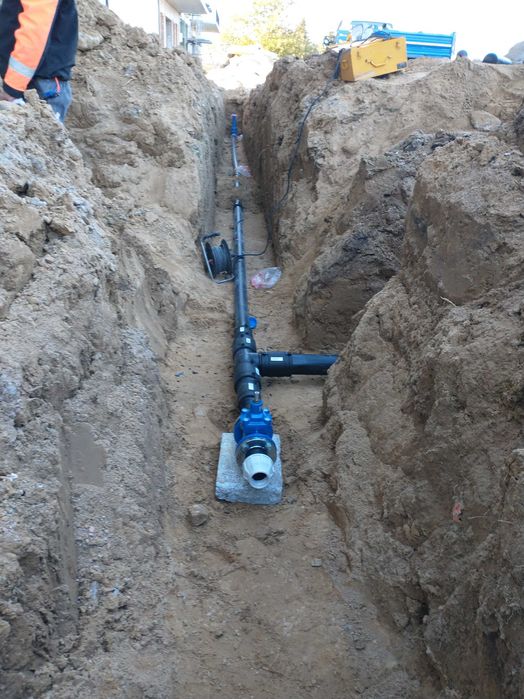 Sieci i przyłącza wod-kan,deszczówka,prace ziemne,fundamenty,transport