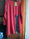 Sukienka bordo włoska 2XL-4XL