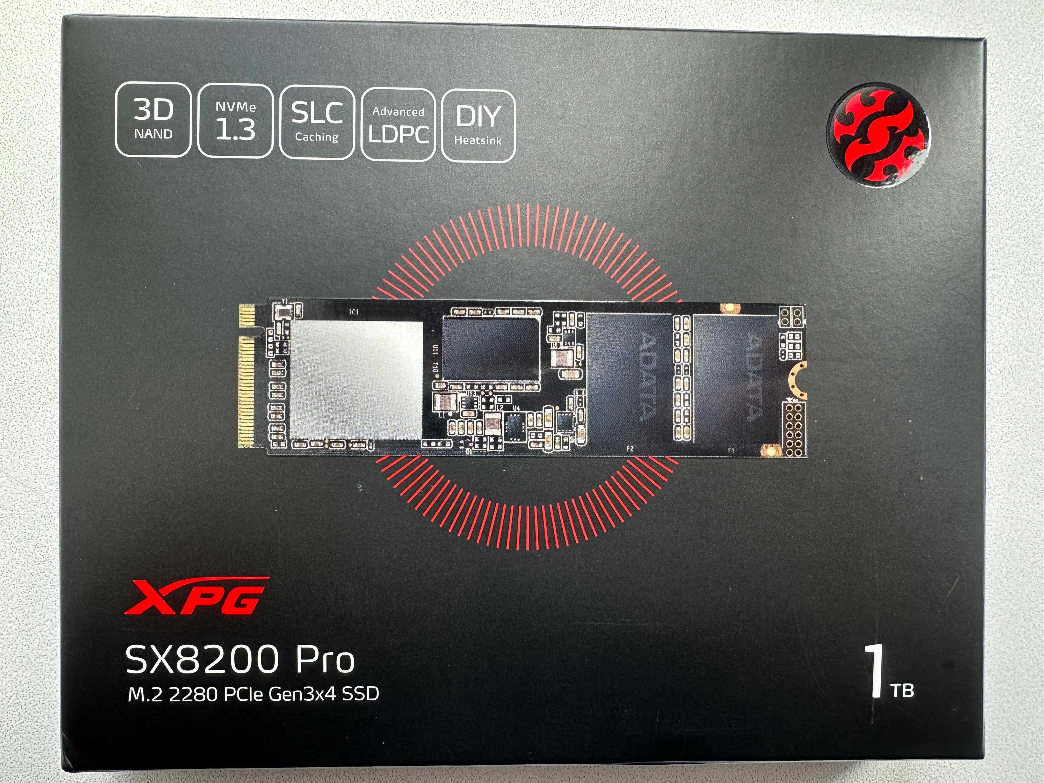 SSD-диск M.2 NVMe ADATA XPG SX8200 Pro 3D NAND 1TB 2280 PCI-E Gen 3х4