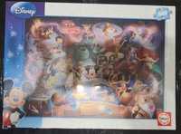 Puzzle Disney Educa 1000 Sen Mickey NOWE w folii Syrenka Lew Puchatek