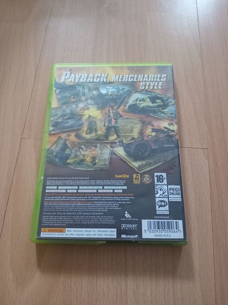 Gra mercenaries 2 xbox 360