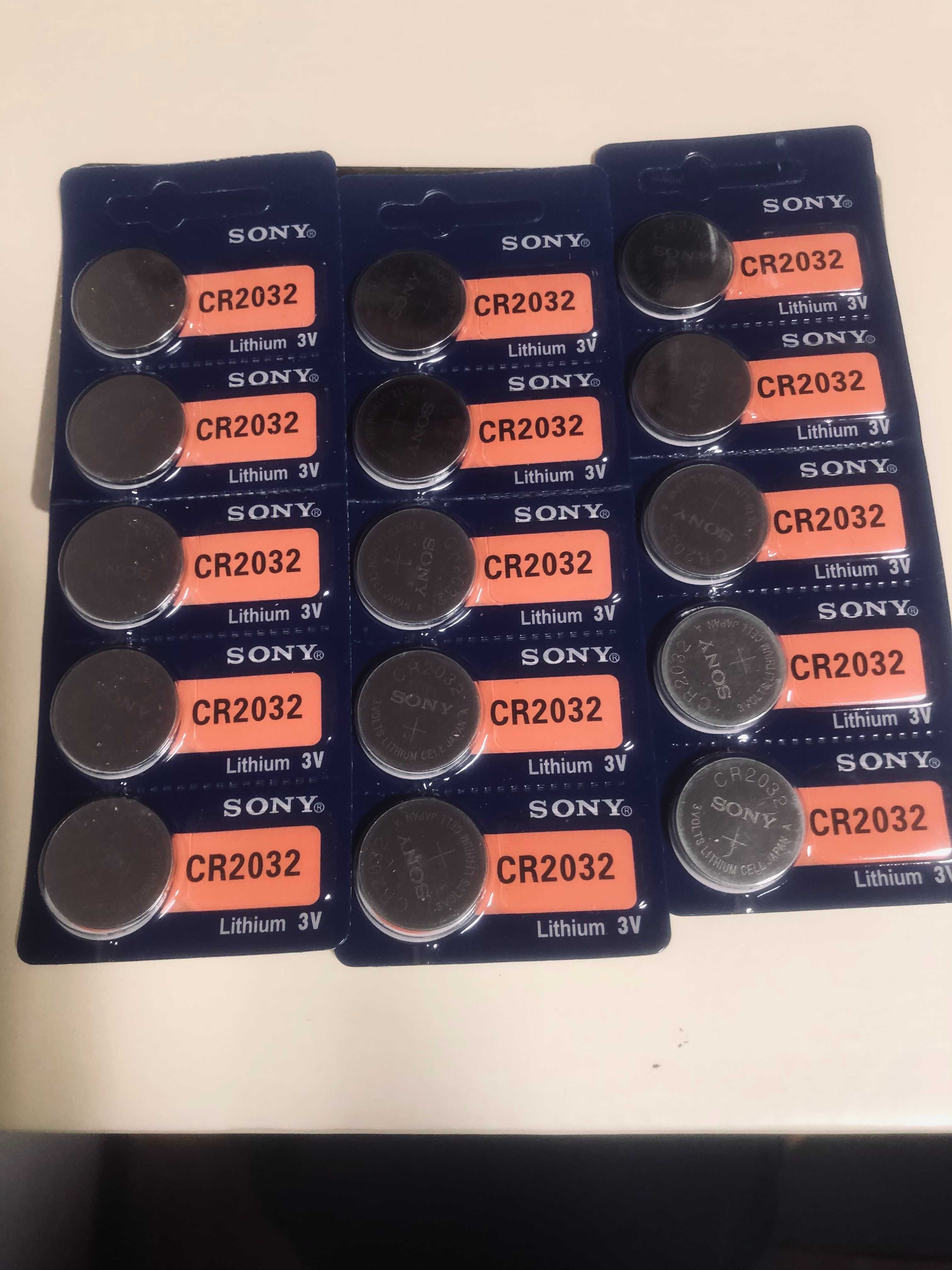 Pilhas CR2032 (Sony)Novas
