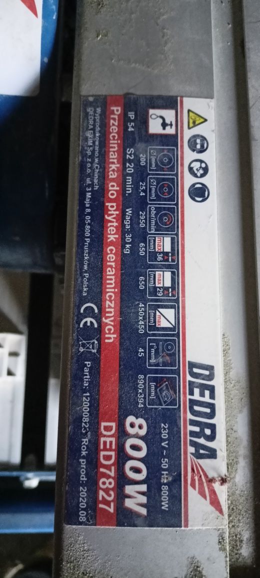Dedra DED7827 do cięcia plytek