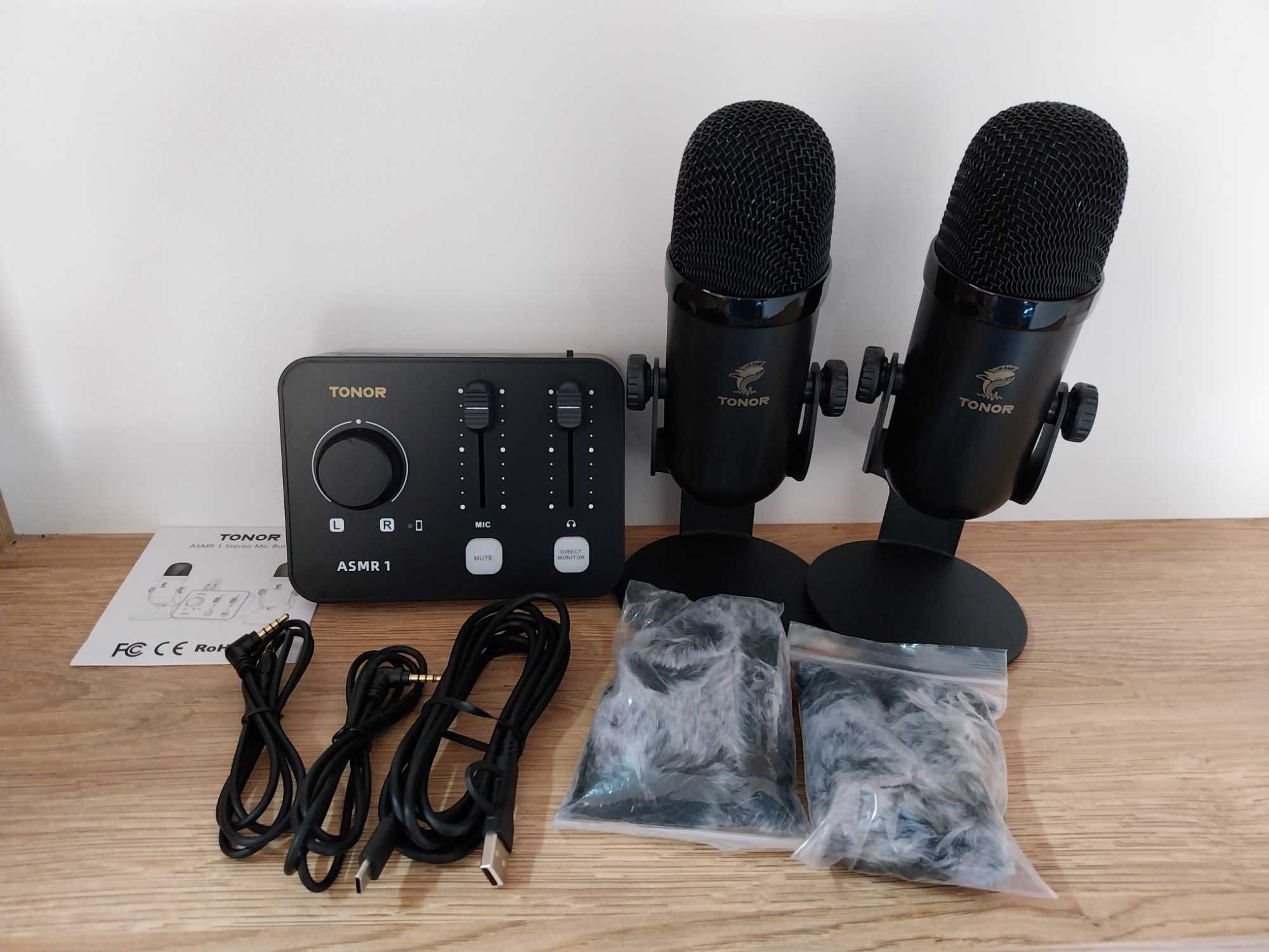 Profesjonalny Zestaw Mikrofonowy z Interfejsem Audio TONOR ASMR ONE