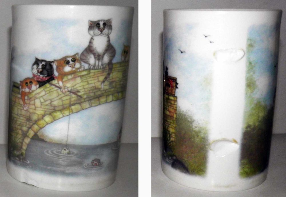 Керамическая посуда детская Кот Чашка Миска Тарелка Копилка Фигурка