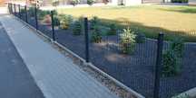 Ogrodzenie panelowe, panel ogrodzeniowy 3D/ 1220 mm + podmurówka