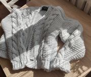 Sweter miękki ciepły oversize błękitny