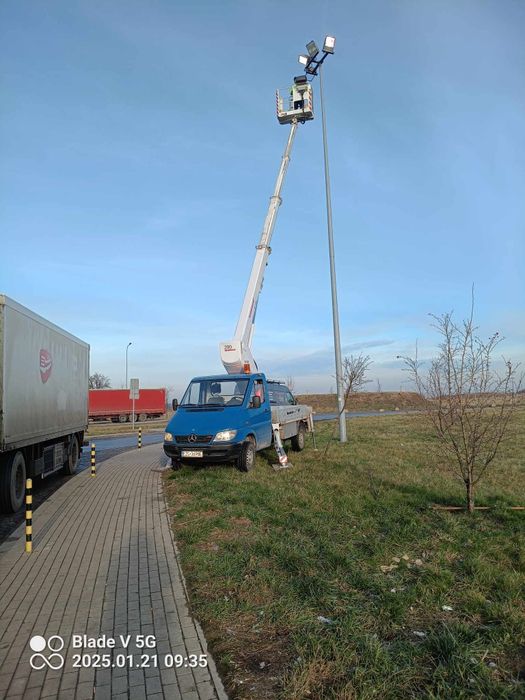 Usługa podnośnikiem koszowym Zgierz podnośnik koszowy Zwyżka podest