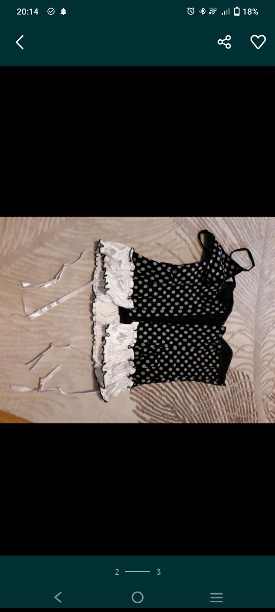 Gorset plus stringi