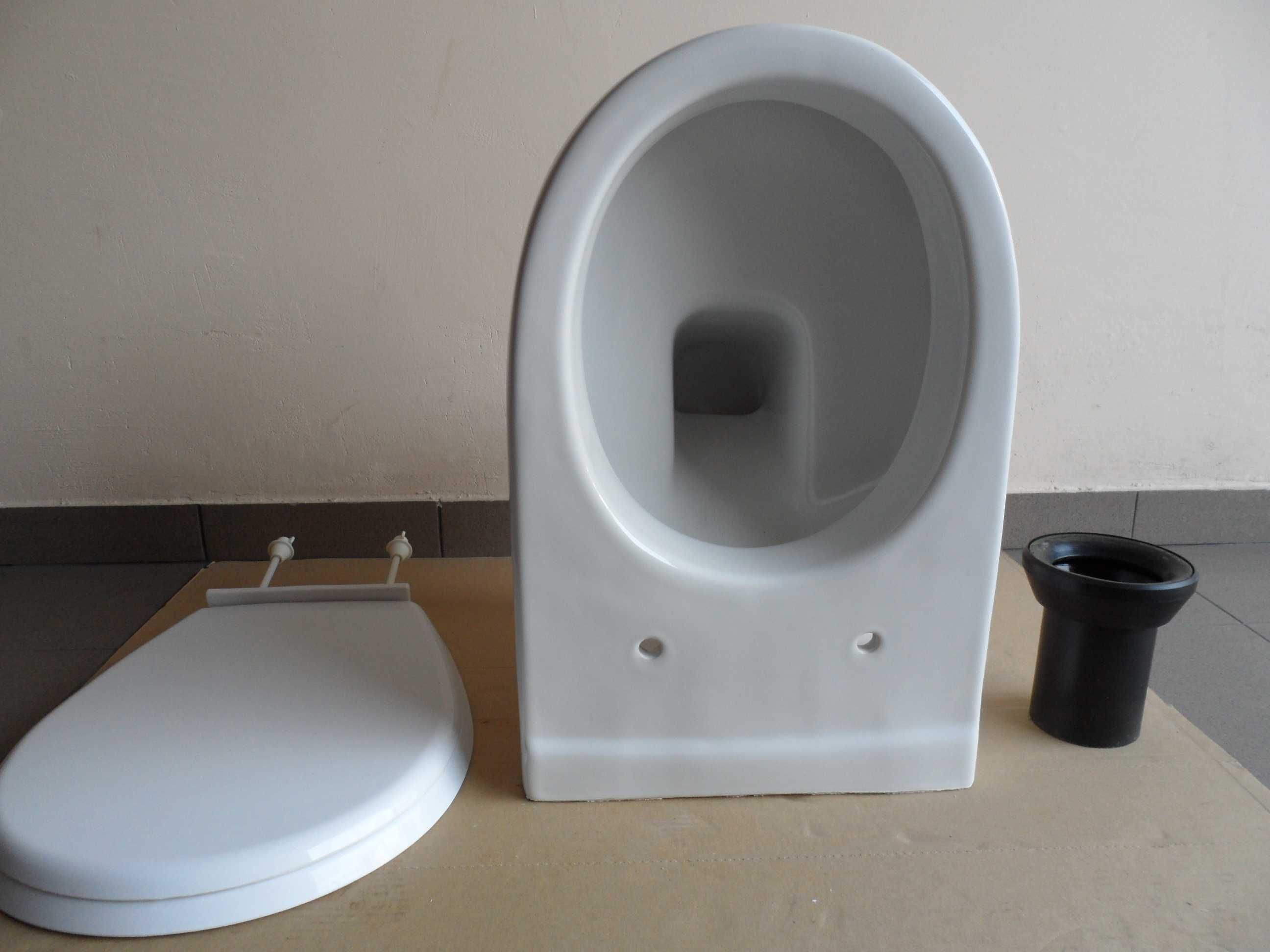 muszla misa WC wisząca  ROCA do stelażu + deska + rura