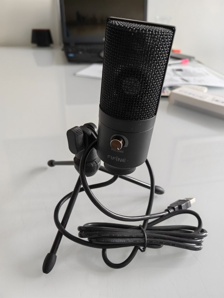 Mikrofon gamingowy Fififne k669b pojemnościowy statyw