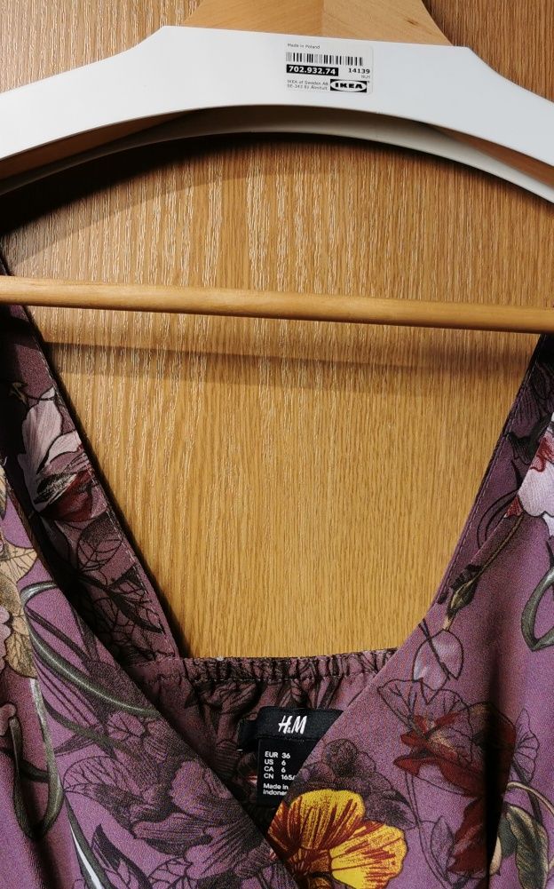 Fioletowa sukienka H&M
