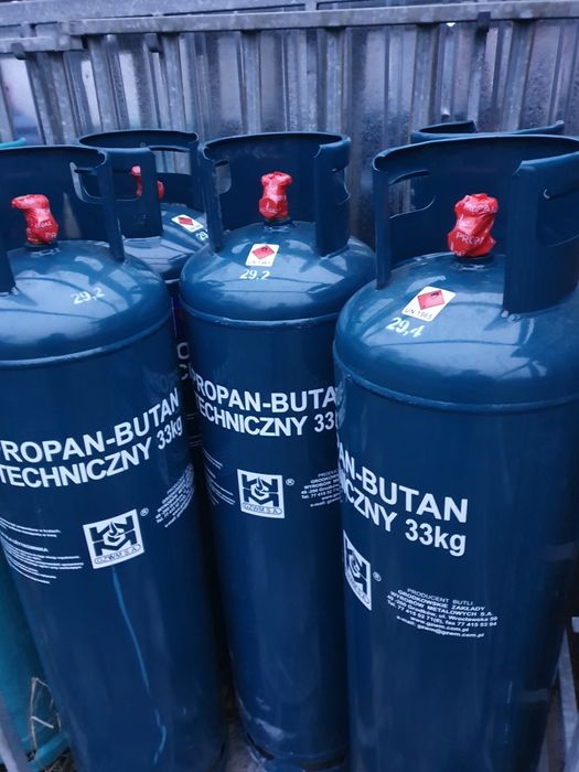Dwutlenek węgla 6kg  gaz propan-butan 11kg butla gazowa 33kg