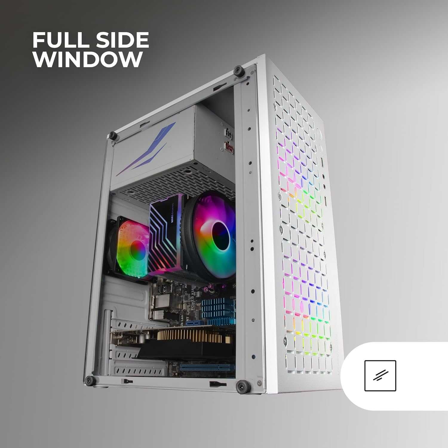 корпус MARSGAMING MC-CORE  компактний ігровий корпус MicroATX