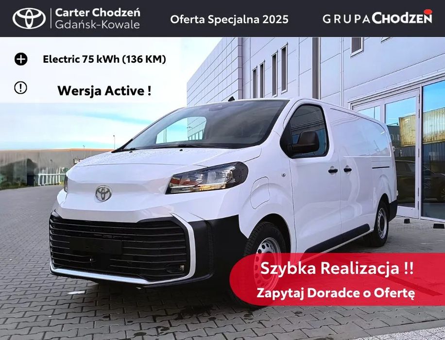 Toyota PROACE EV electric  Electric 75 kWh (136 KM) | ACTIVE | ROCZNIK 2025 I