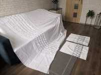 Ekskluzywna pościel - Primaviera Deluxe - Biało Srebrna - 200 x 220 cm