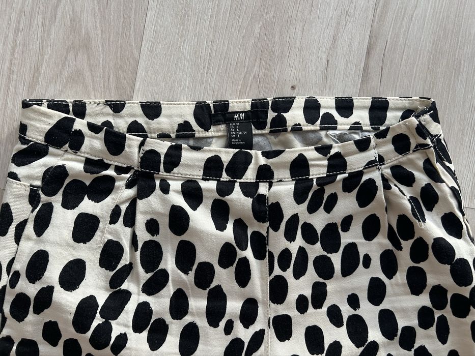 Spodnie H&M w cetki panterka M 38