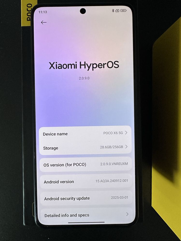 Telefon Poco X6 5G 8+4 RAM