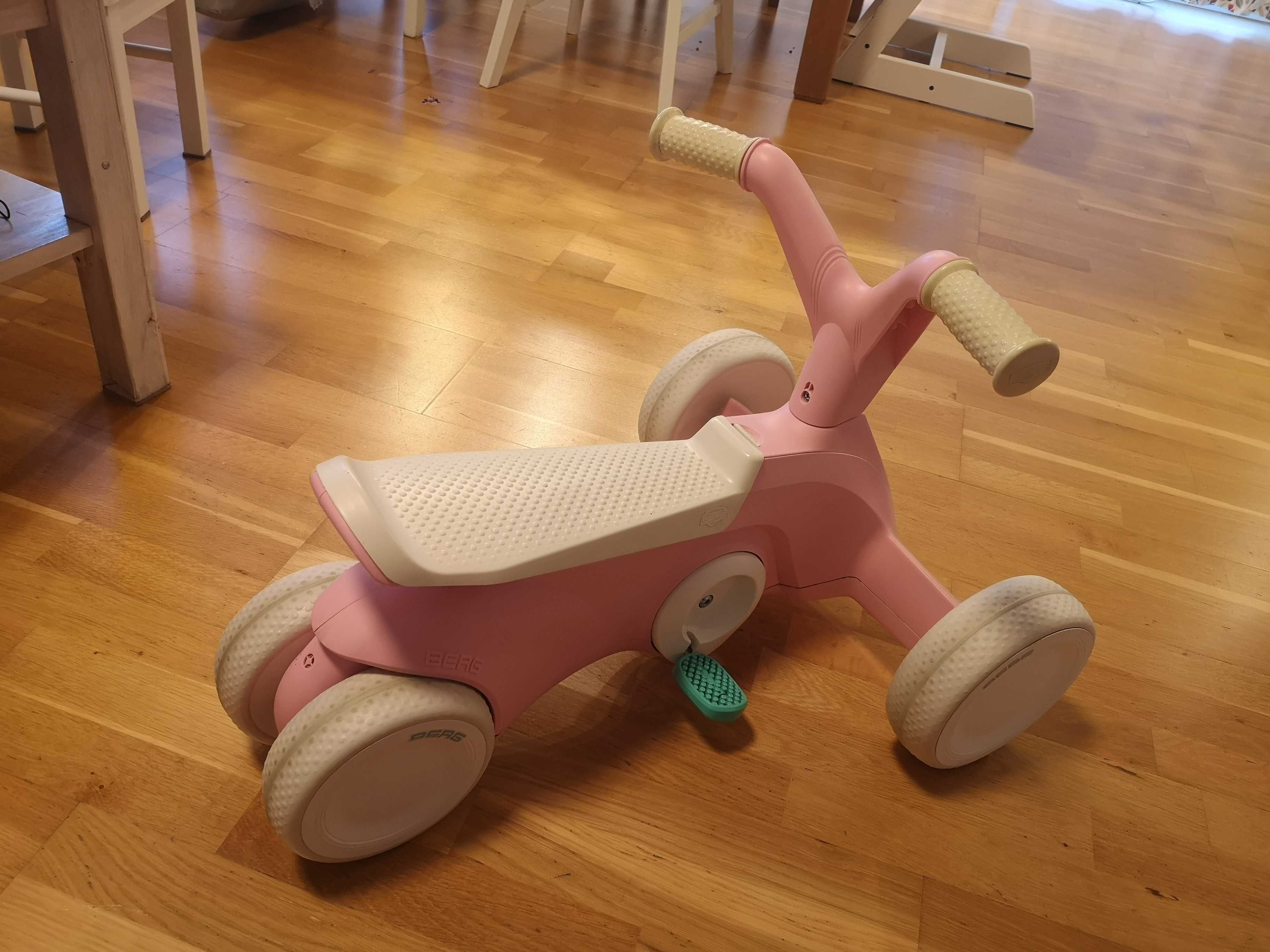 Gokart GO² Jeździk 2w1, różowy