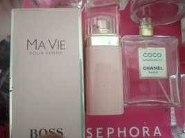 8x flakony perfumy Chanel Coco Mademoiselle Hugo Boss Yves Rocher CK