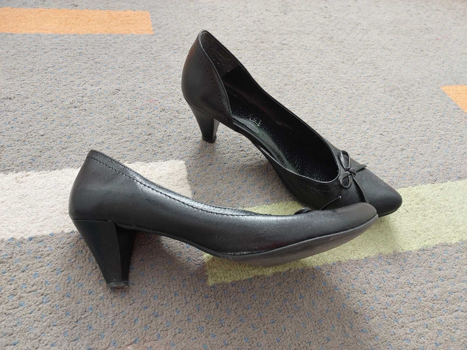 Buty pantofle skórzana wkładka