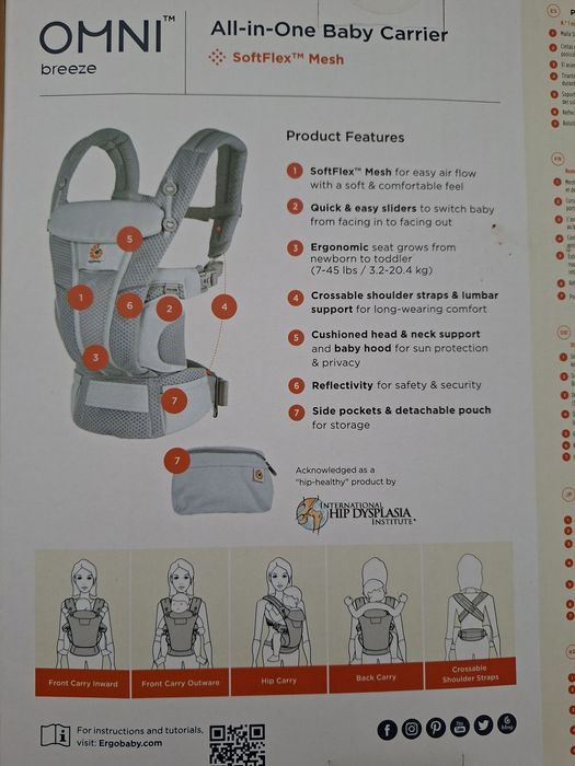 Marsúpio Ergobaby Omni Breeze