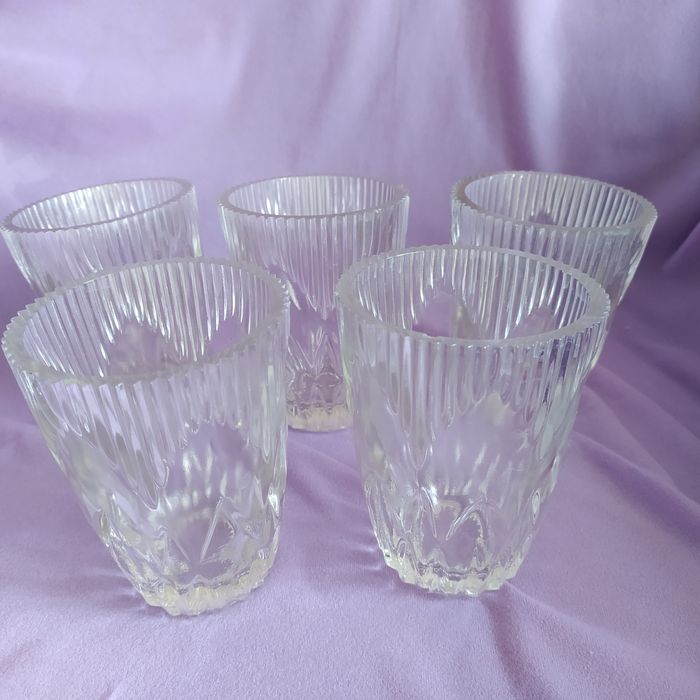 Стакан СССР, толстое стекло, толстостенный, 3 шт