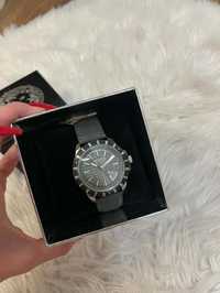 Versus Versace Arthur Srebro Khaki Zielony Skórzany Pasek 44mm