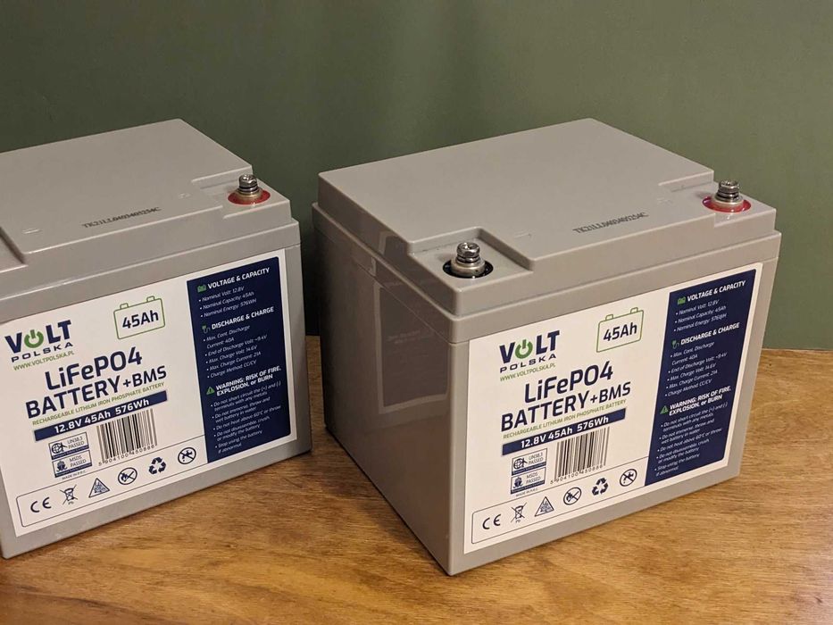LiFePO4 Аккумулятор Volt Polska 12v 45Ah батарея с BMS для инвертора