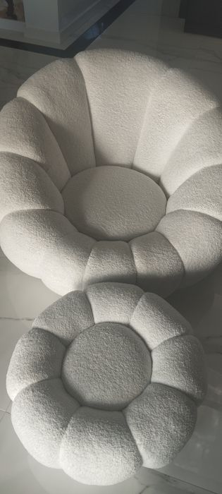 Fotel obrotowy Teddy homla boucle baranek