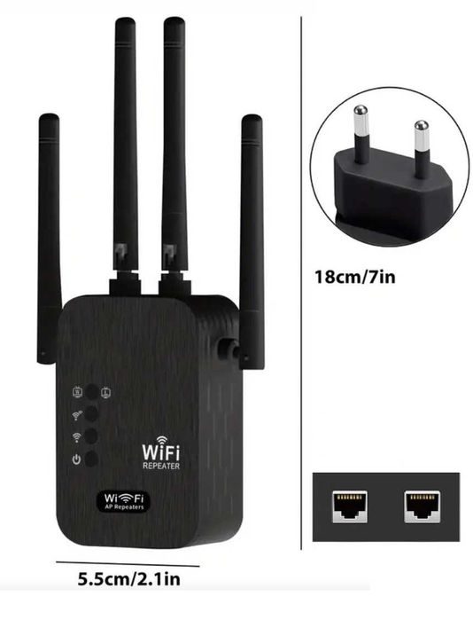 Wzmacniacz sygnału Wi-Fi Repeater LAN 2.4 GHz 300Mbps