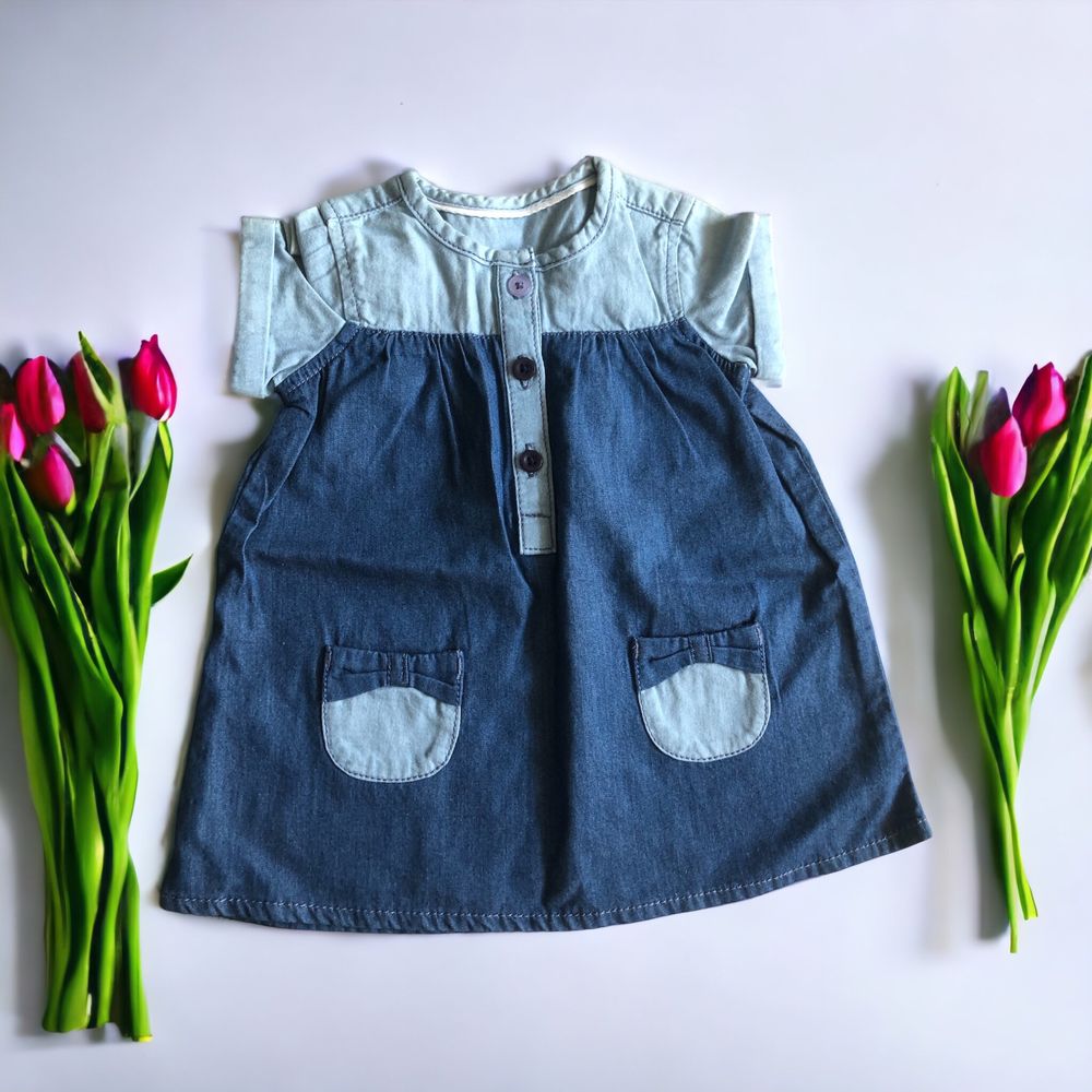 Zestaw ubranka dla dziewczynki 62/69 spodnie rampers sukienka bluzka