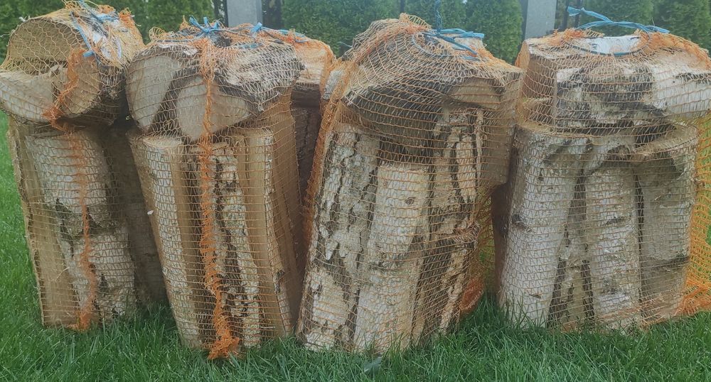 Drewno kominkowe workowane (brzoza)