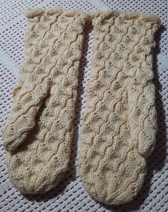 100% Wełna Hand made wełniane piękne rękawiczki z jednym palcem wełna