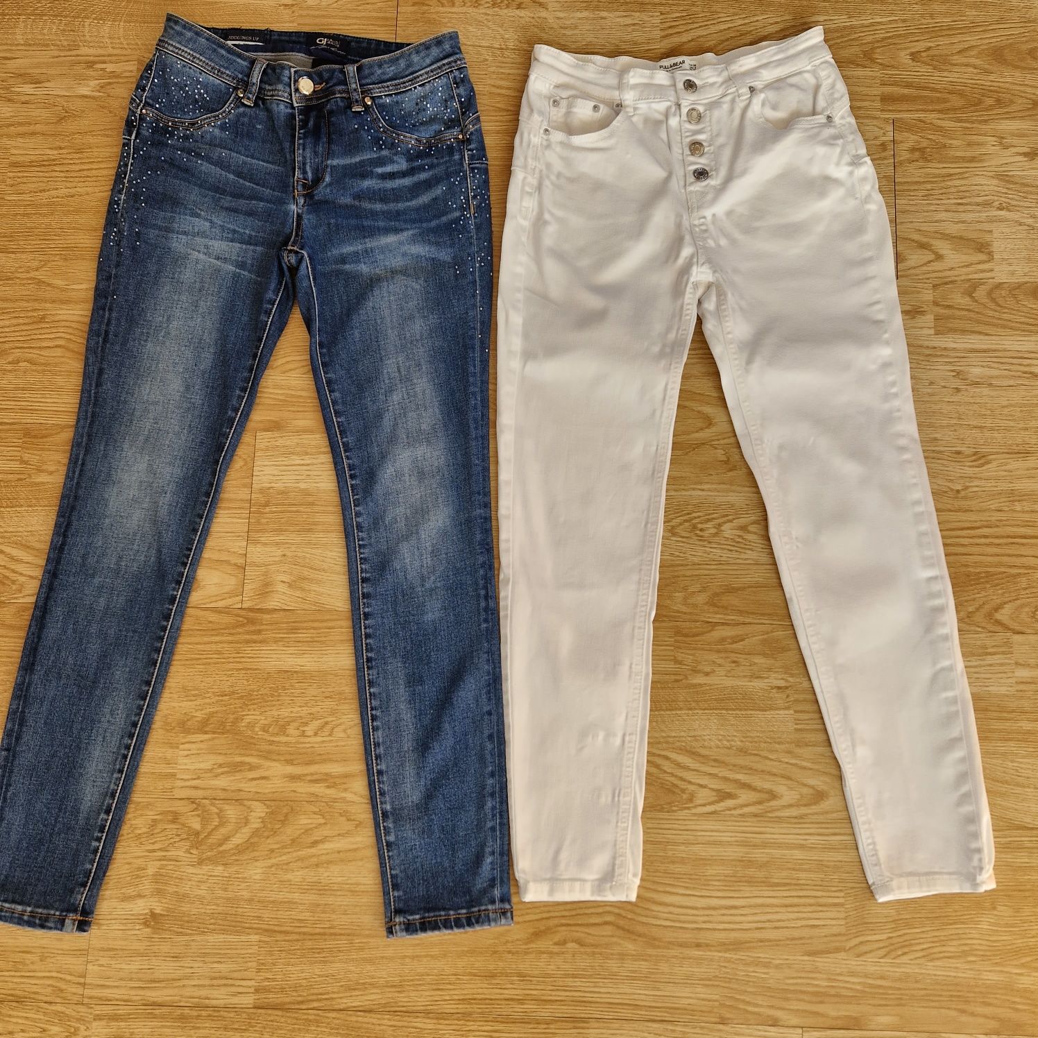Gaudi Jeans 27 spodnie denim Push UP Julia gratis białe