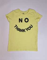 T-shirt żółty podkoszulek dla dziewczynki rozmiar 146 Reporter